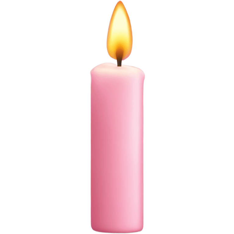 light pink candle emoji