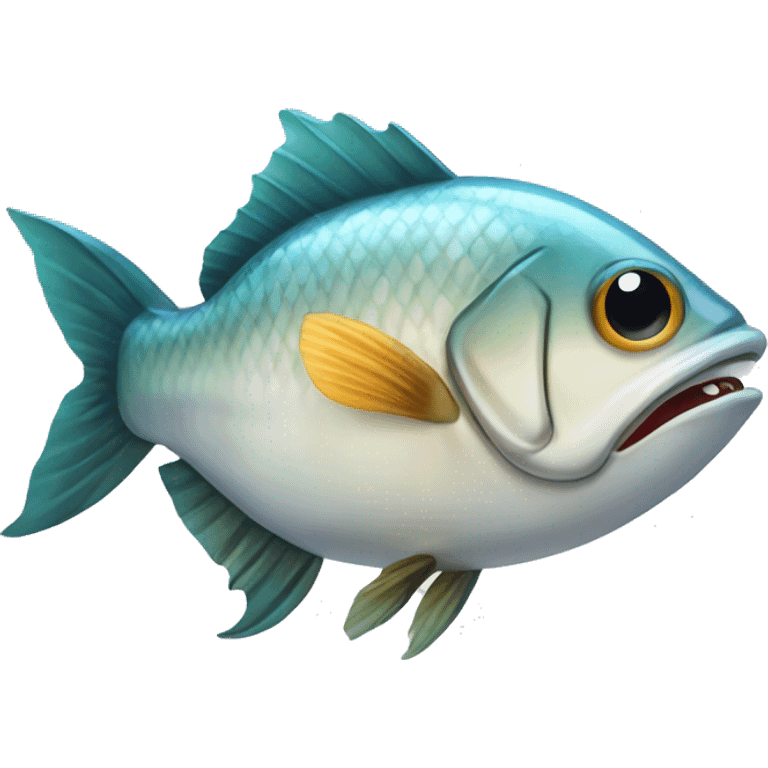 A fish after cutting pieces  emoji