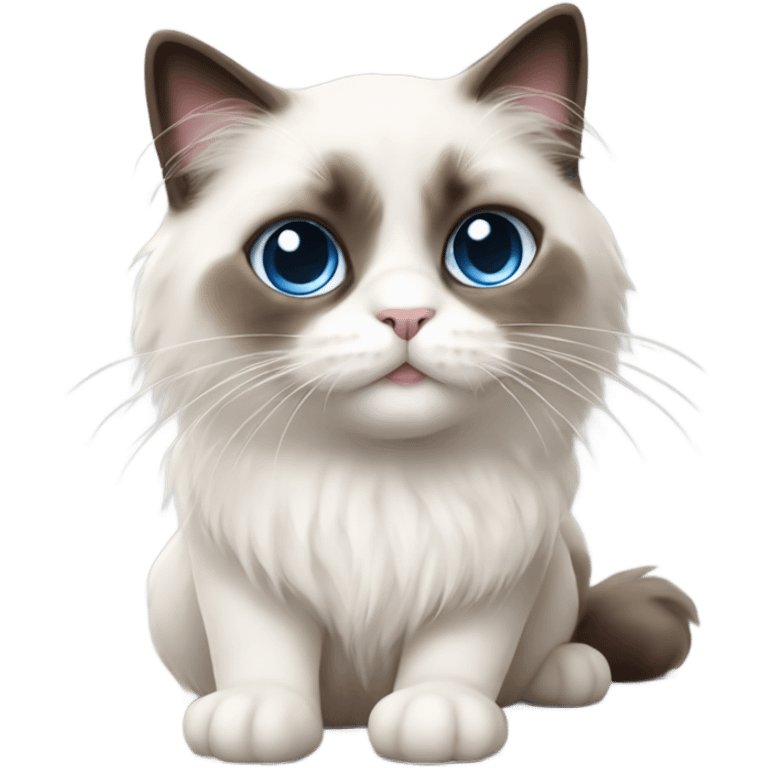 Cutest ragdoll cat ever emoji