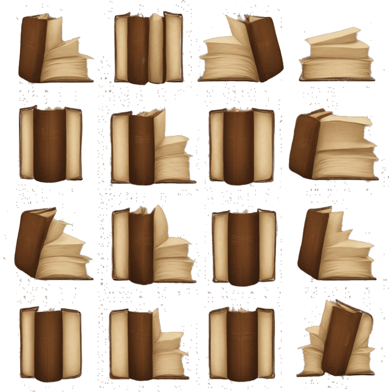 brown books emoji