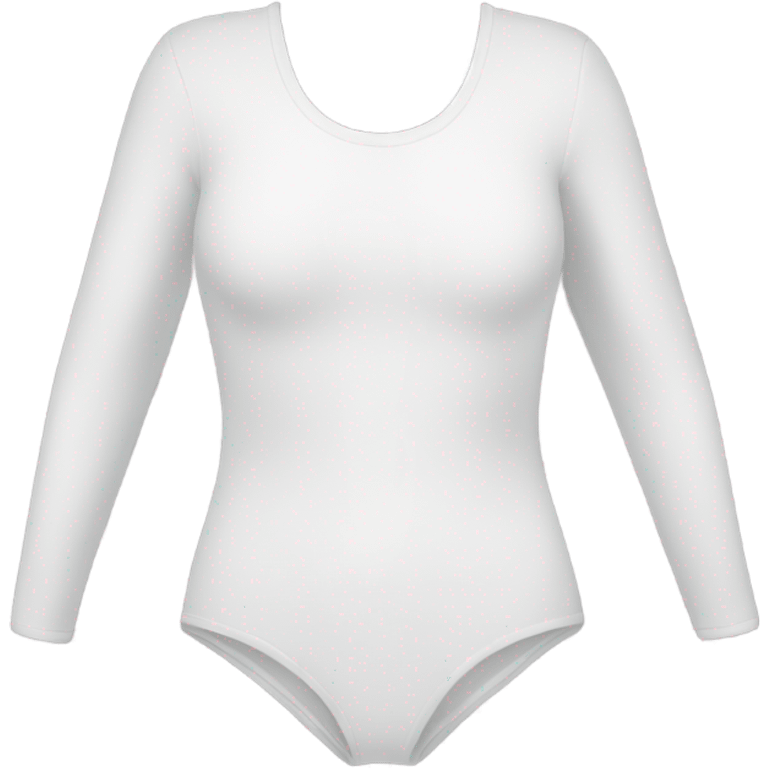 white long-sleeve closed-neck bodysuit emoji