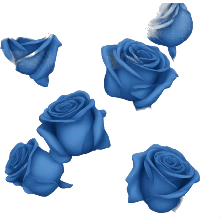 royal blue roses emoji