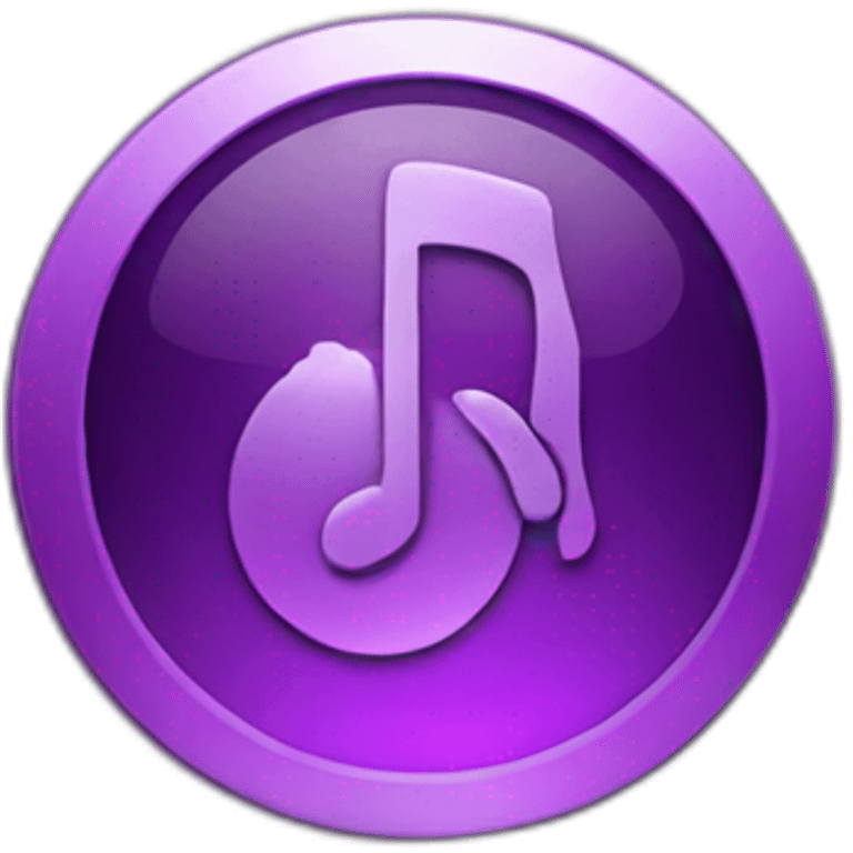 purple audio button emoji