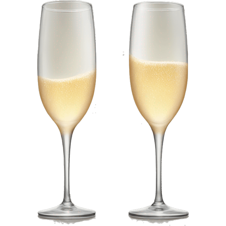 Two Champaign glasses together emoji