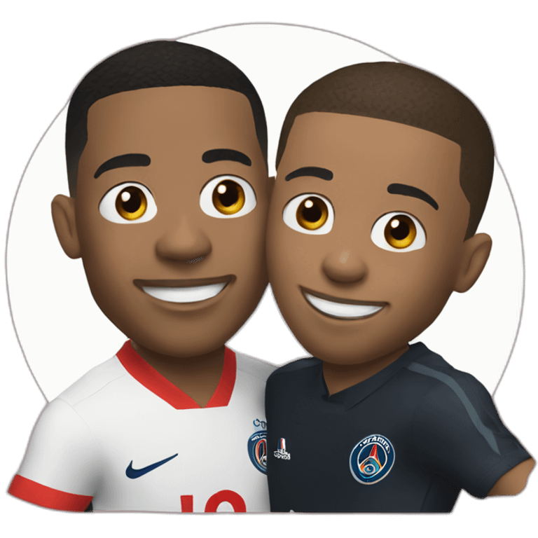 Mbappe friend with Dembele emoji