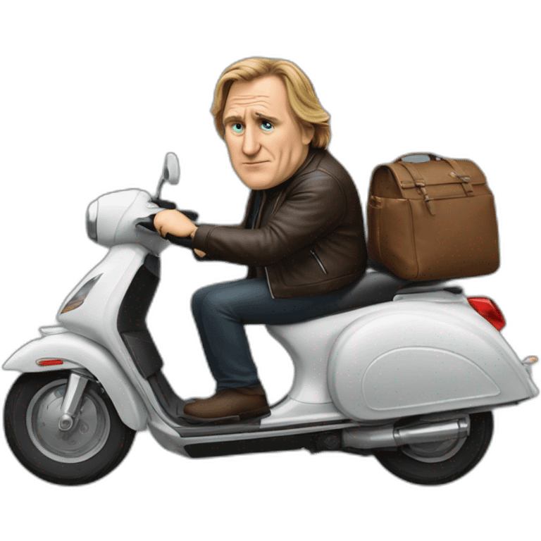 depardieu en scooter emoji