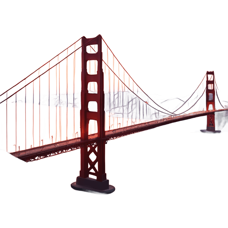 Sunrise over the Golden Gate Bridge emoji