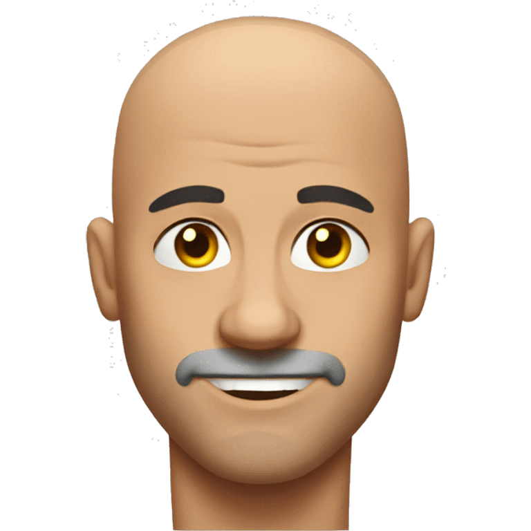 Muscle bald guy emoji