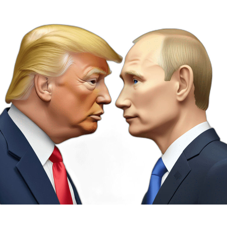 trump-and-putin-kissing,-lgbtq+ friendly, positivity, inclusiveness emoji