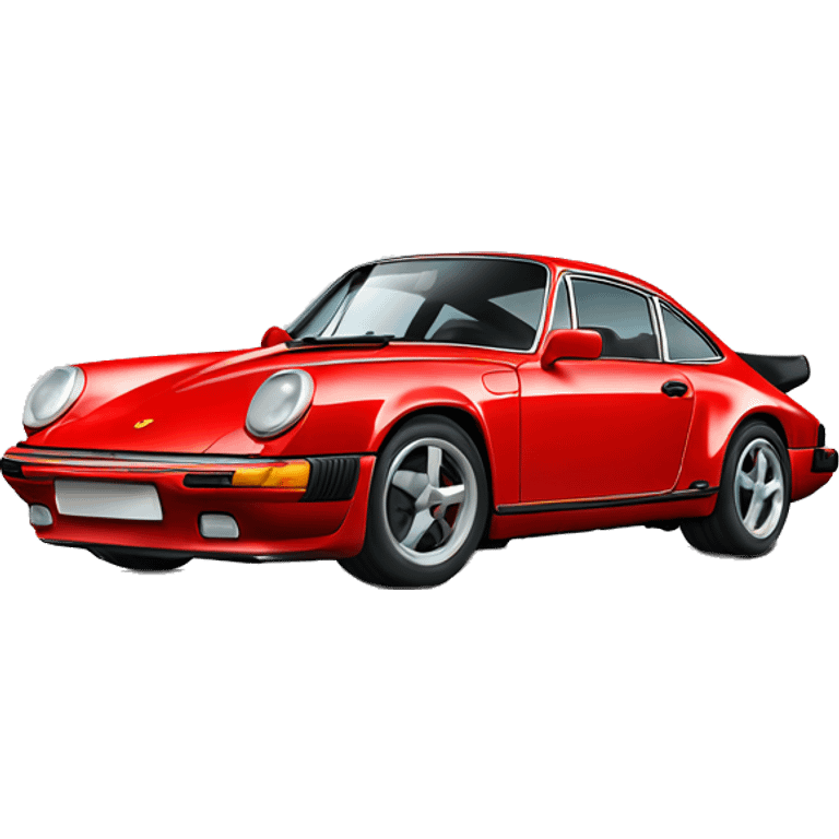 Red Porsche 911 emoji