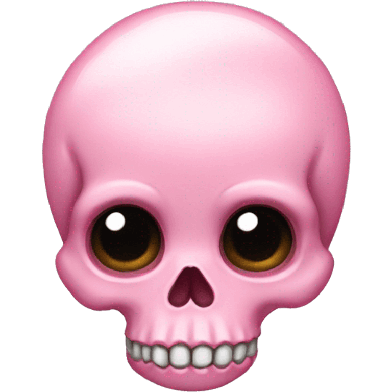 Baby pink skull emoji