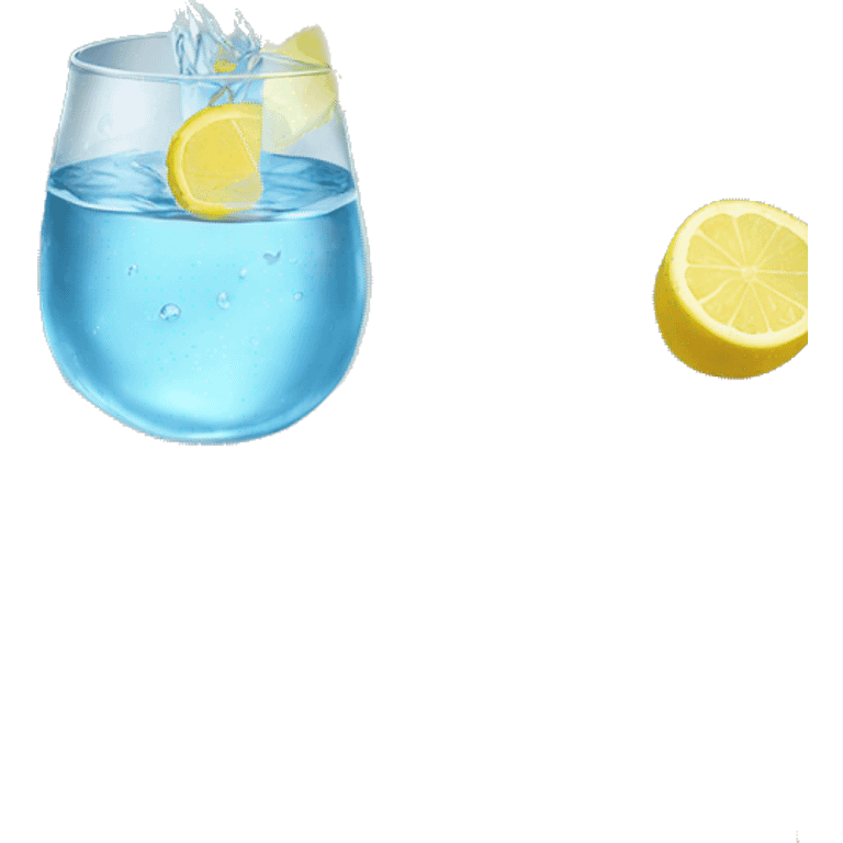 water with lemon emoji