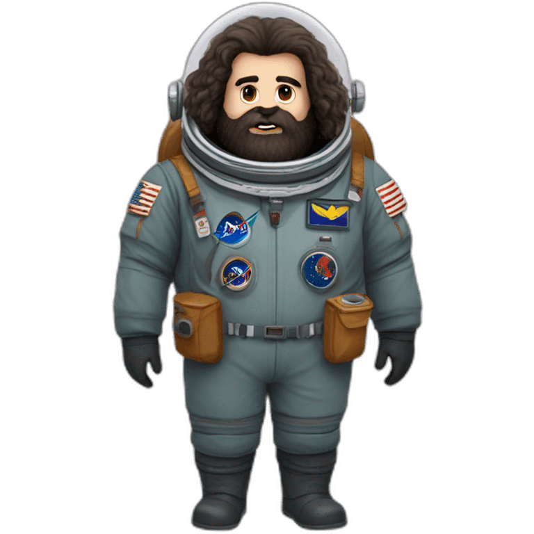 Hagrid in a cosmonaut outfit emoji