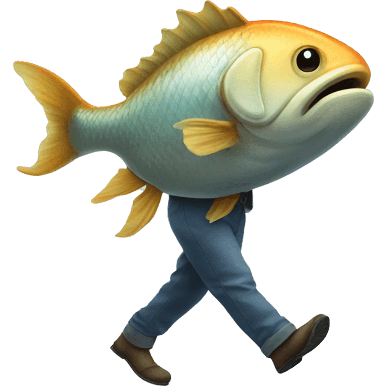 walking fish emoji