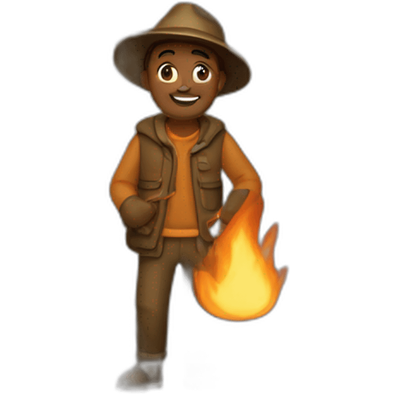 campfire man emoji