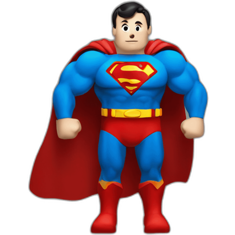 Superman of coding emoji