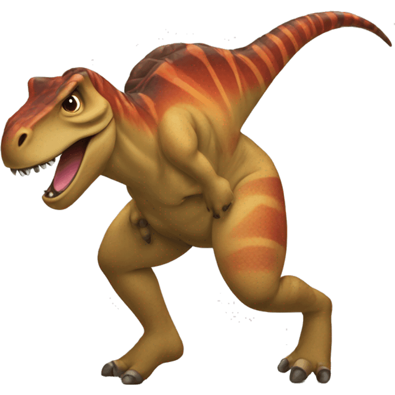 Dinasaur twerking emoji