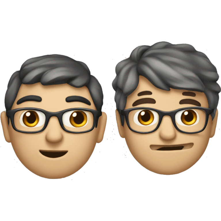 two guys, one is an analytical nerd, other is an arti emoji