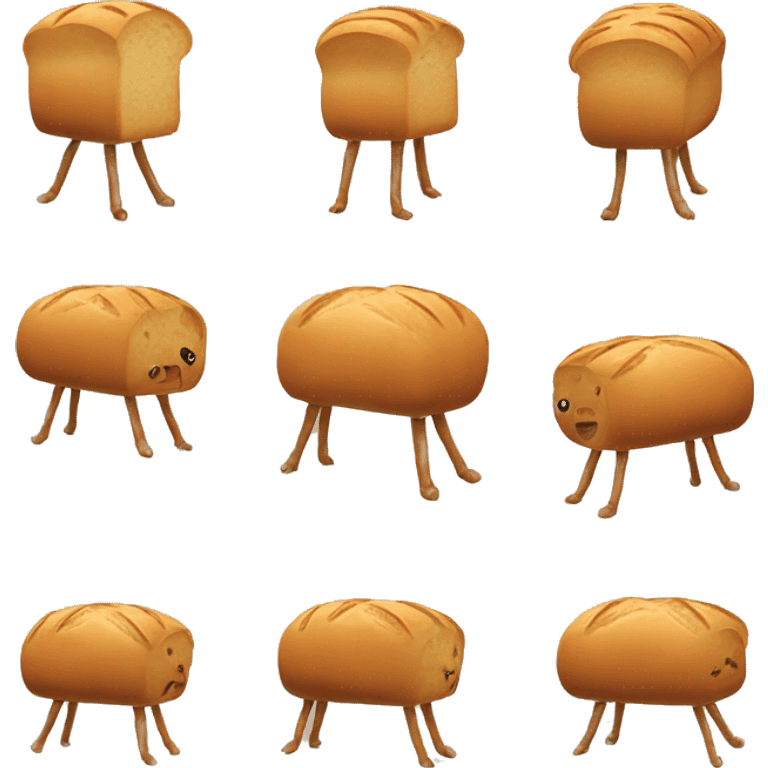 Bread with legs  emoji