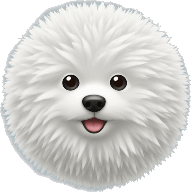 white pom-pom ball emoji