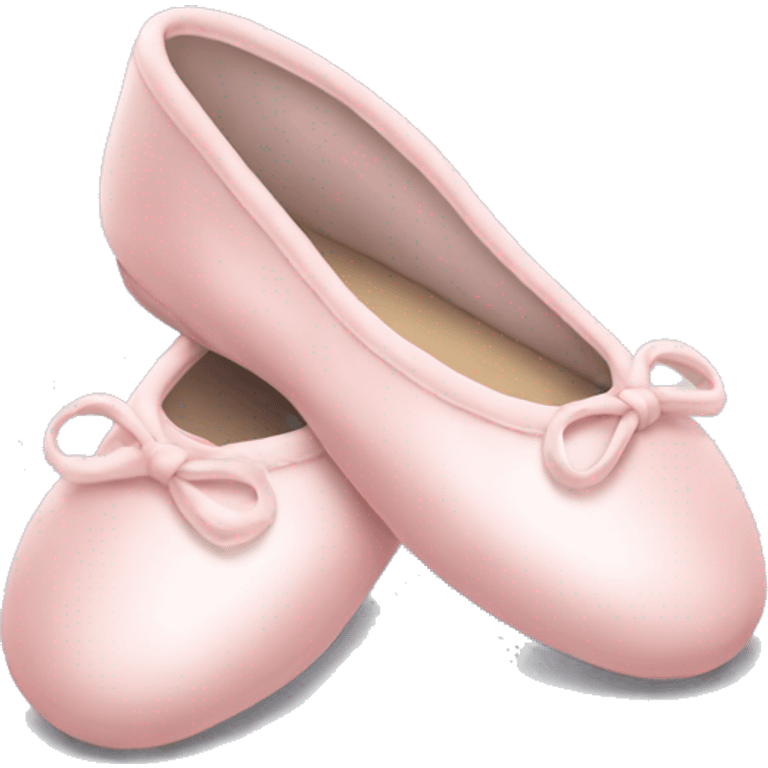 Pale pink ballet shoes emoji