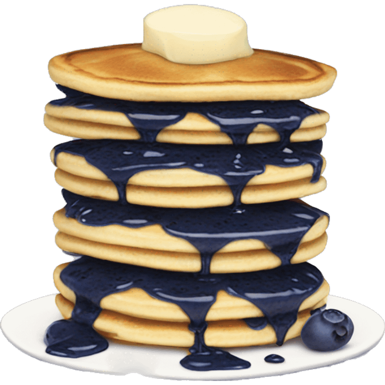 Blueberry pancakes  emoji