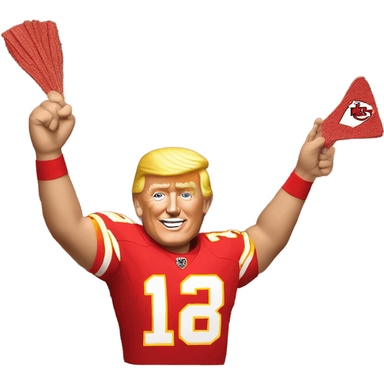 Donald Trump at chiefs football game emoji