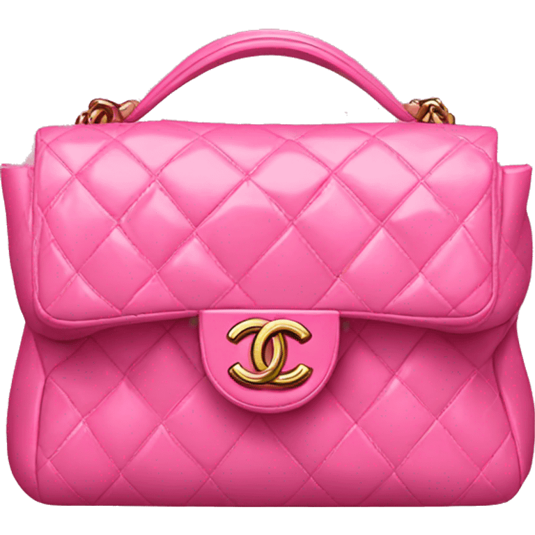 pink bag chanel emoji