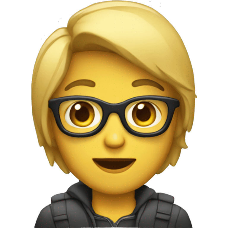 persona con una mackbook emoji