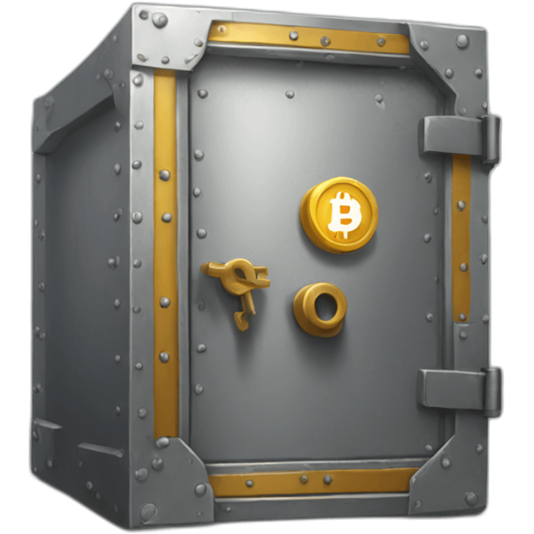 a vault with crypto inside emoji