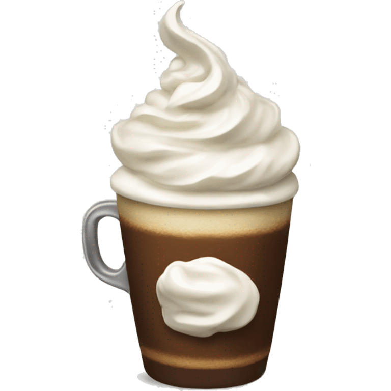 Coffee with whipped cream  emoji