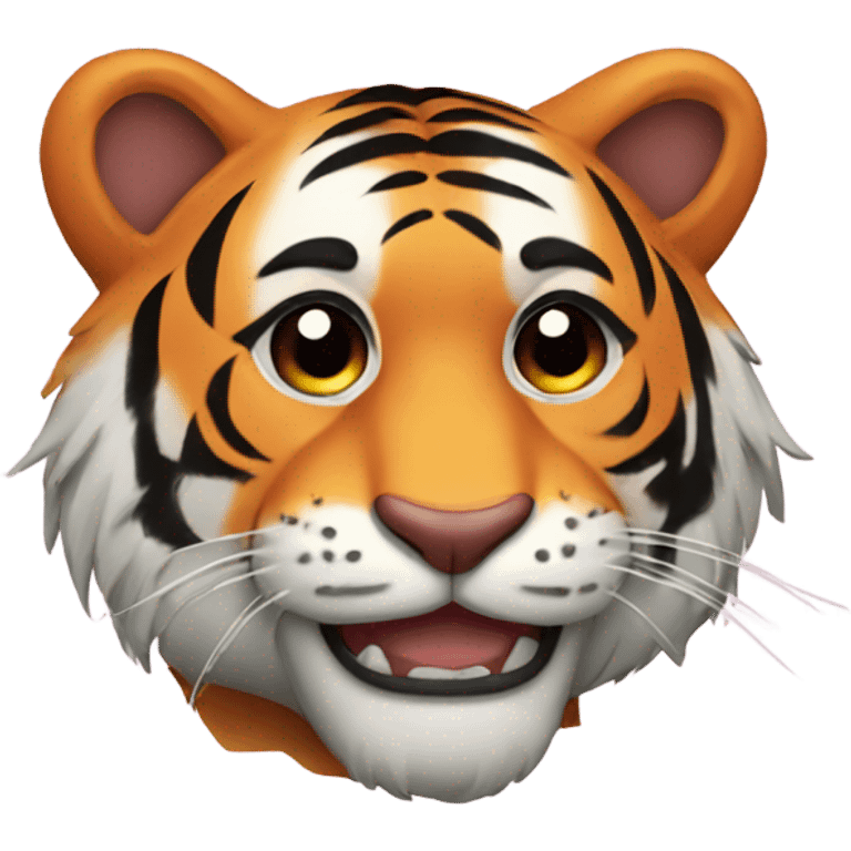 Tiger in love emoji