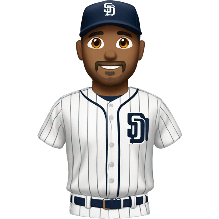 Hispanic man jersey Padres  emoji