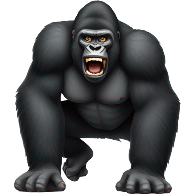 a crazy gorilla  emoji