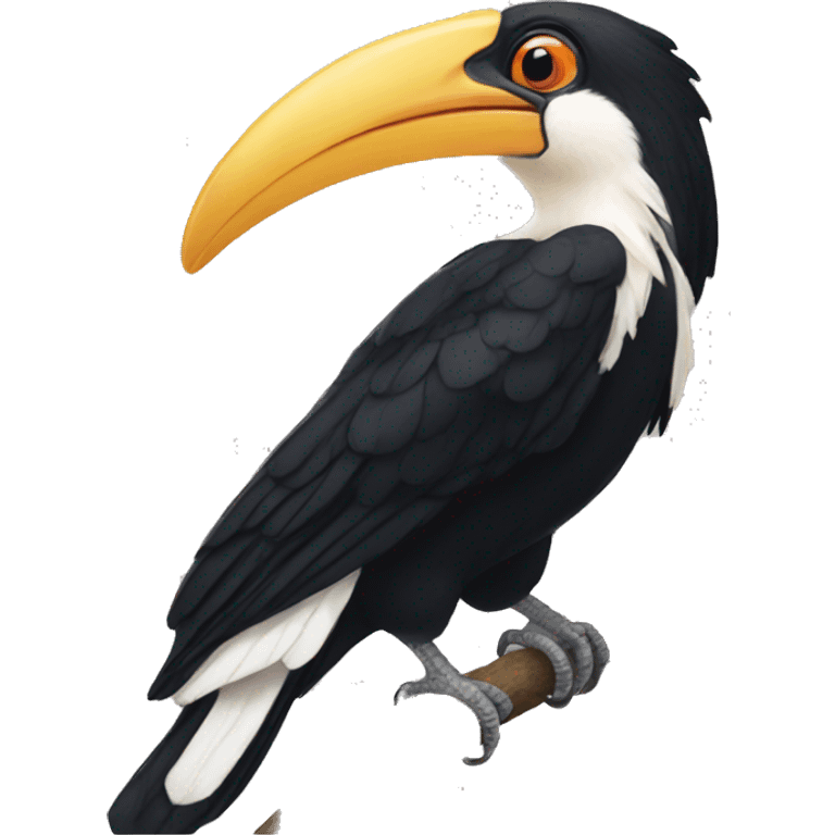 Oriental Pied Hornbill emoji