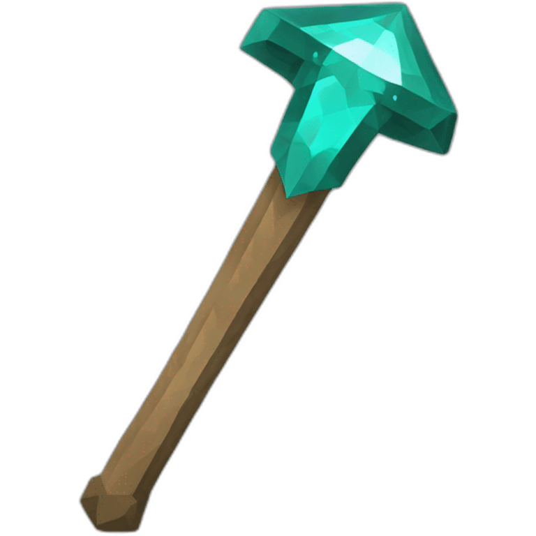 Pickaxe diamond Minecraft emoji