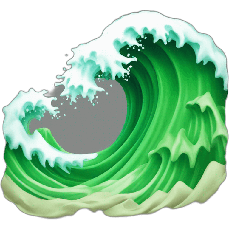 Japanese green umami flavor wave emoji