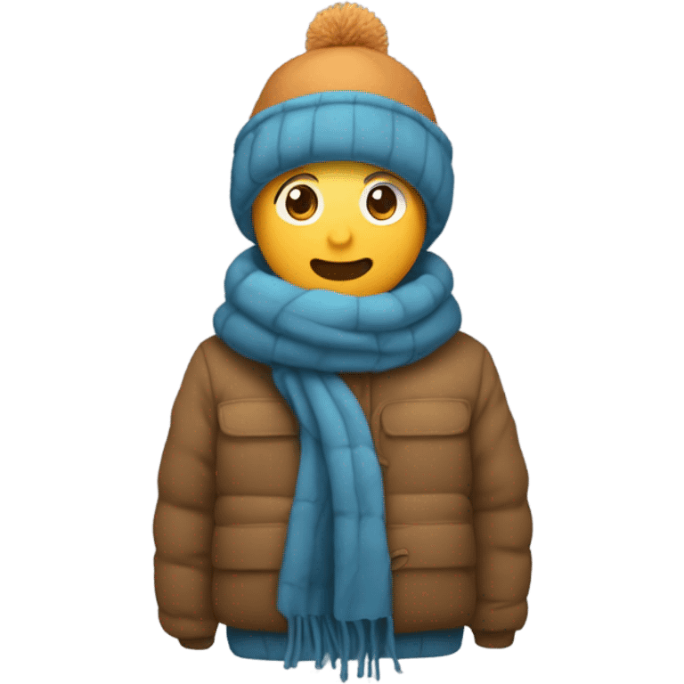 Freezing cold out for a walk emoji