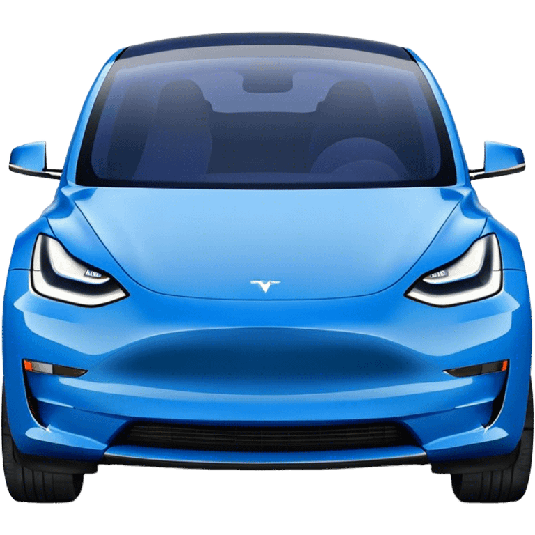 Tesla Model Y - Tesla (Model Year: 2022) (Iconic colour: Blue) emoji