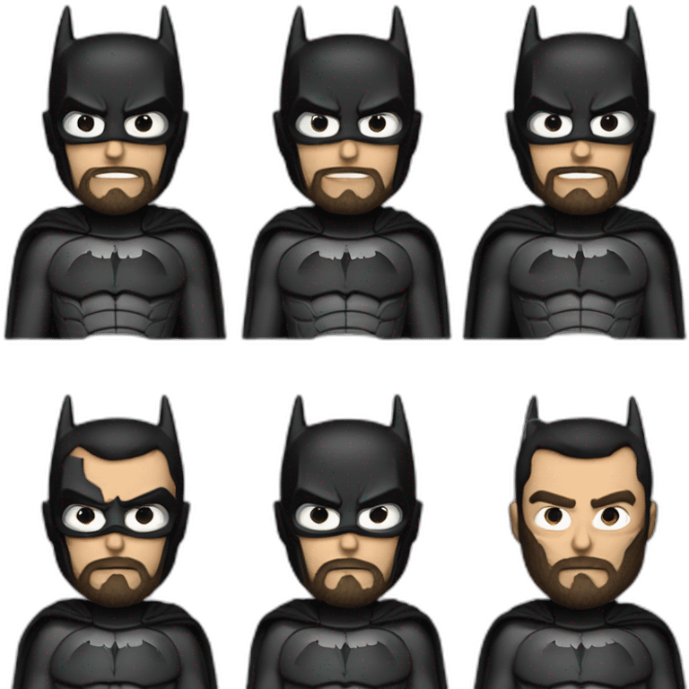 Batman with a beard  emoji