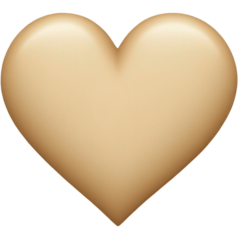 beige heart emoji