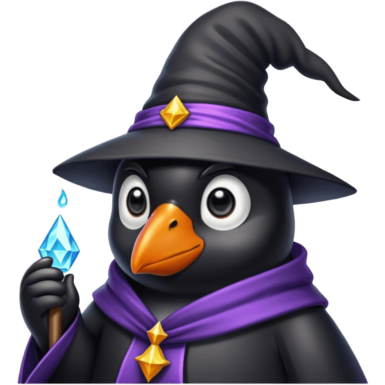 Penguin Wizard emoji