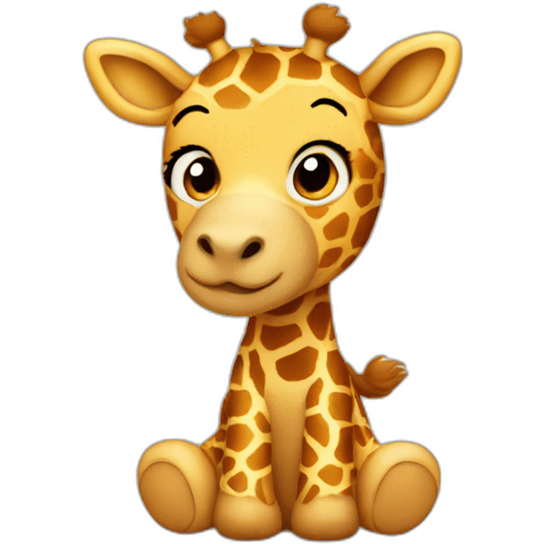 Giraffe teddy bear emoji