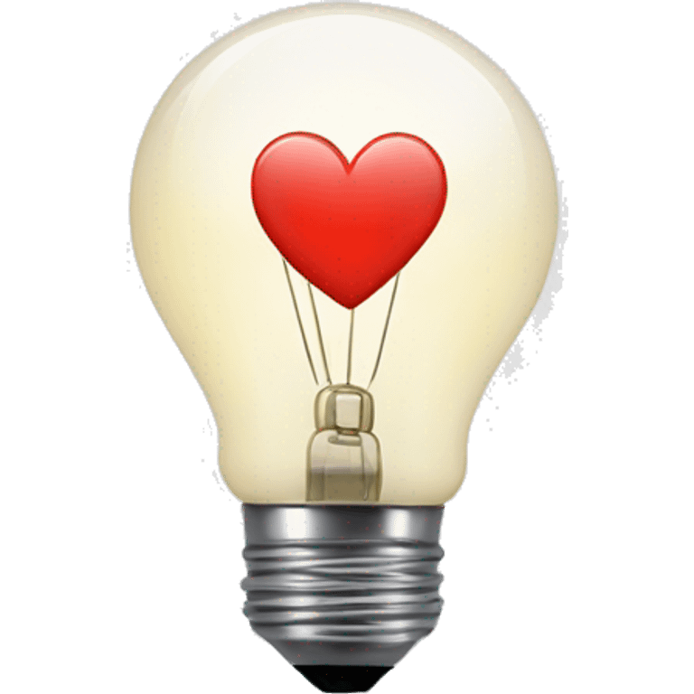 Light Bulb with Heart emoji