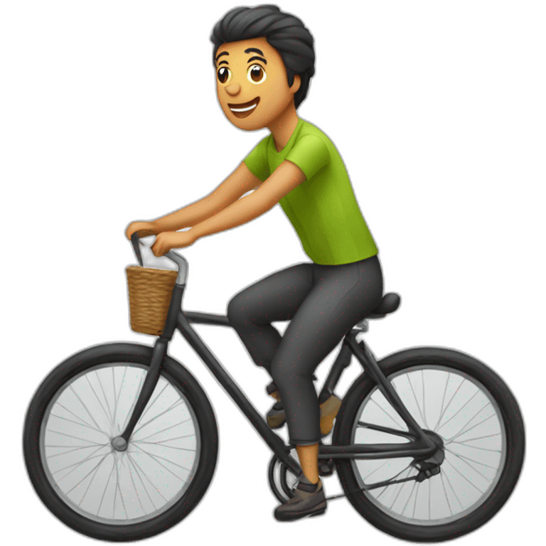 Ours sur un velo emoji