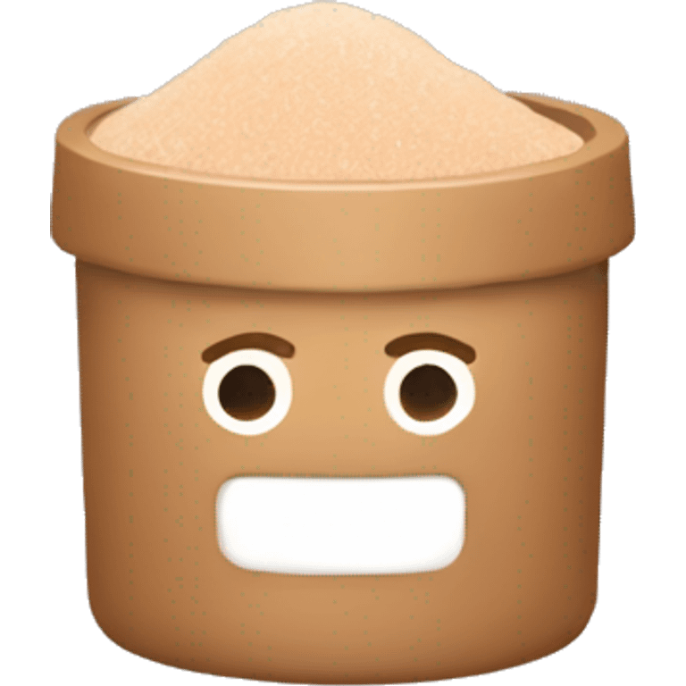 light brown body scrub pot emoji