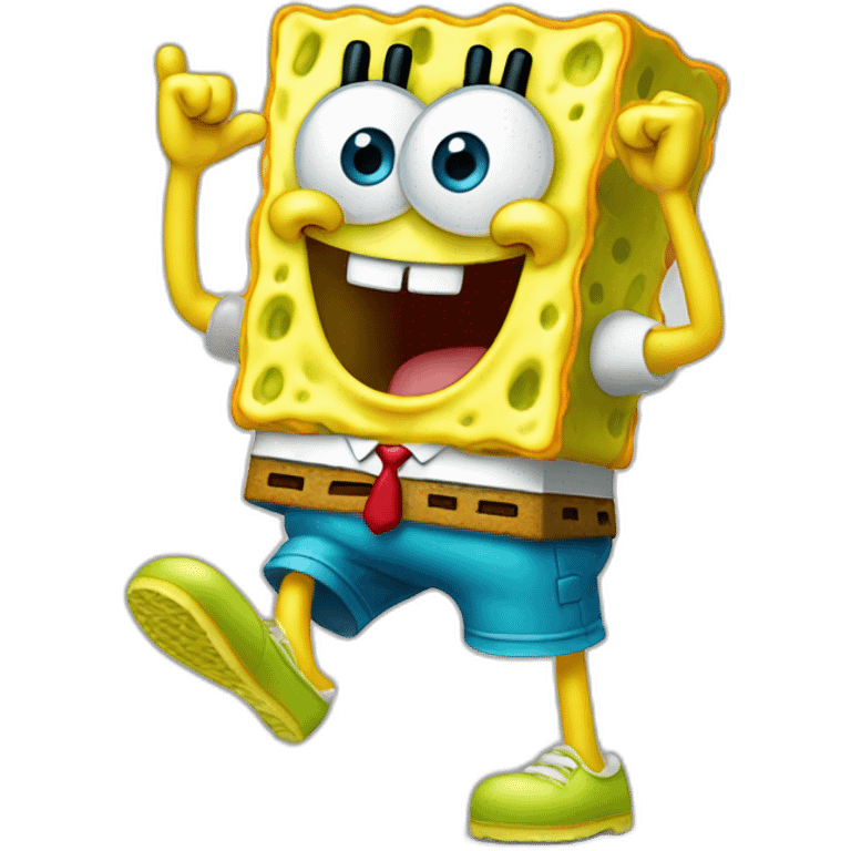 sponge bob dancing emoji