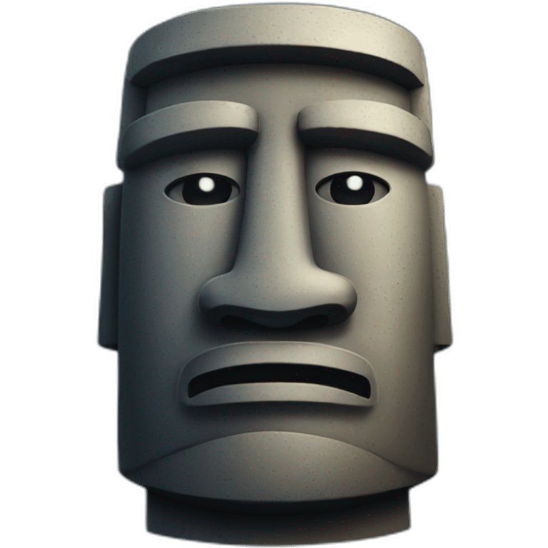 moai statue emoji