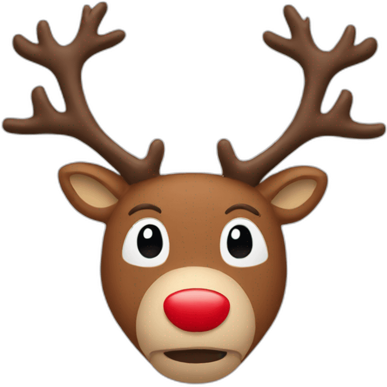 rudolph face emoji