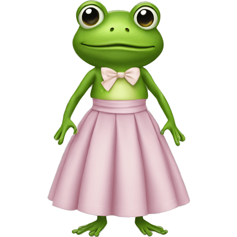 frog with a skirt emoji